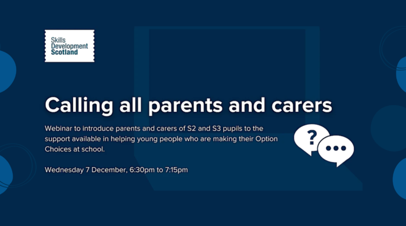 Option Choices Webinar for Parents and Carers of S2 and S3 Pupils